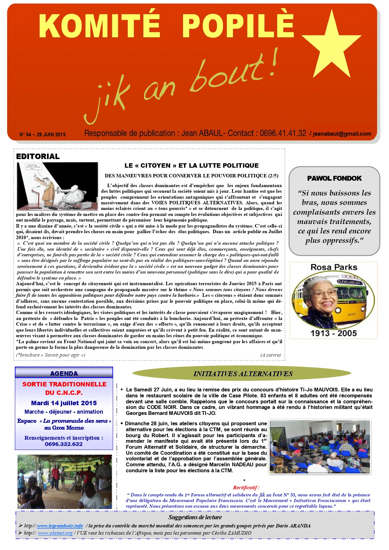 Journal Jik An Bout N°54