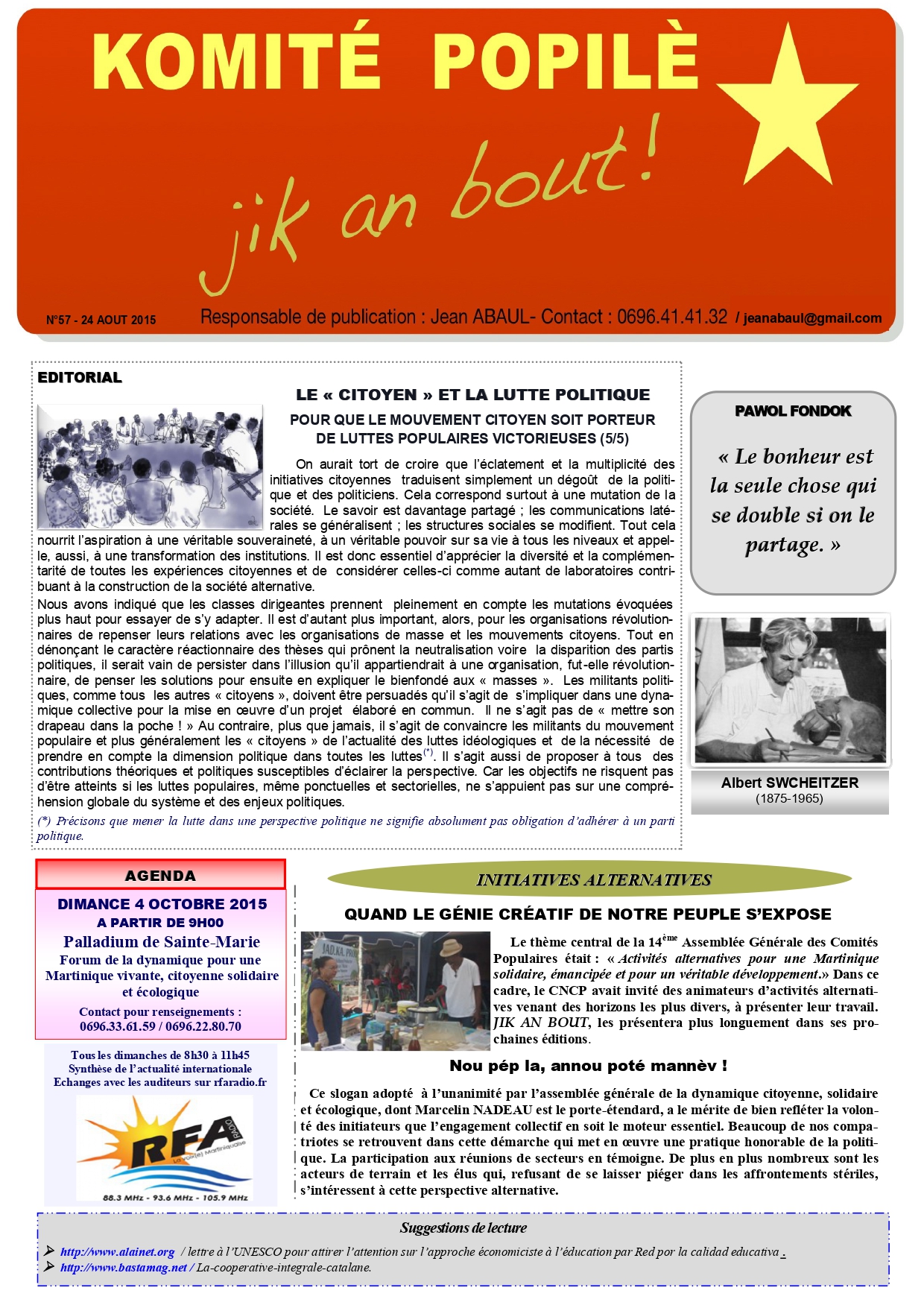 Journal Jik An Bout N°57