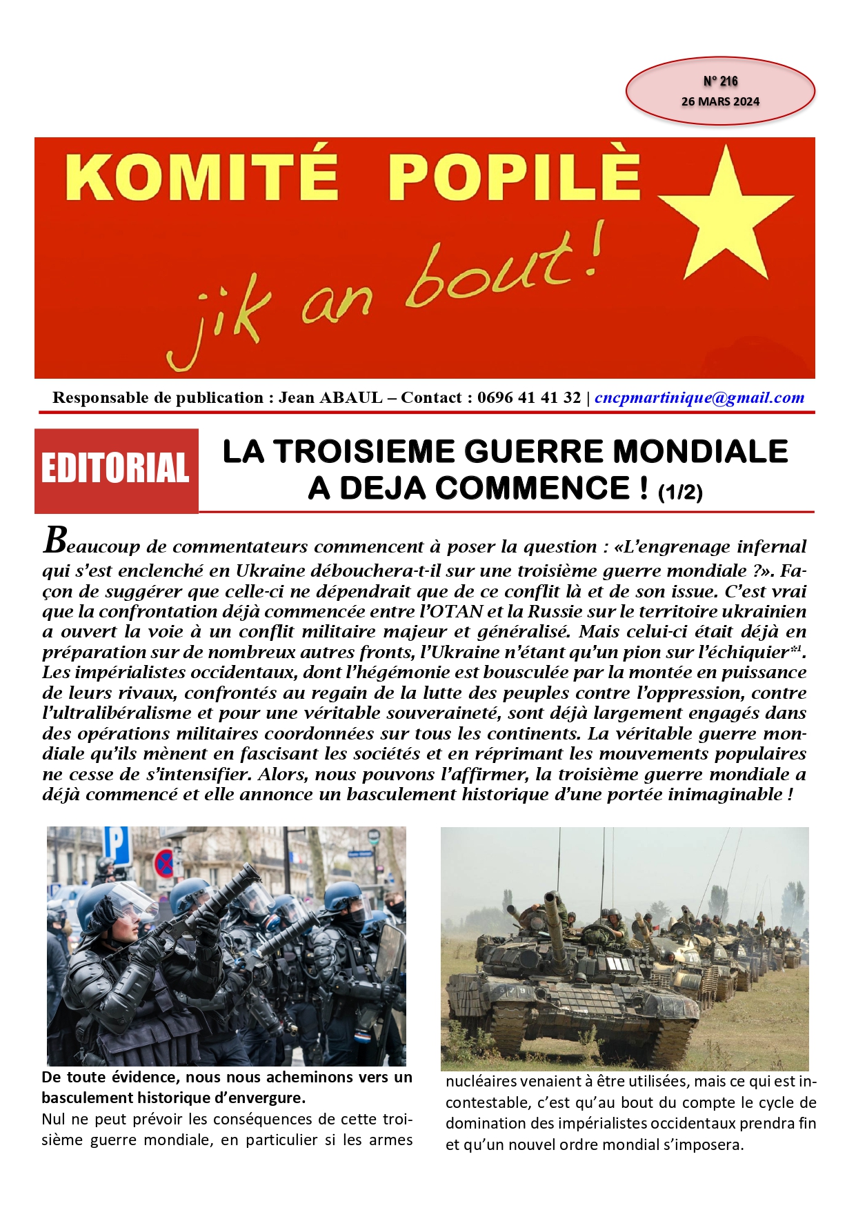 Journal Jik An Bout N°216