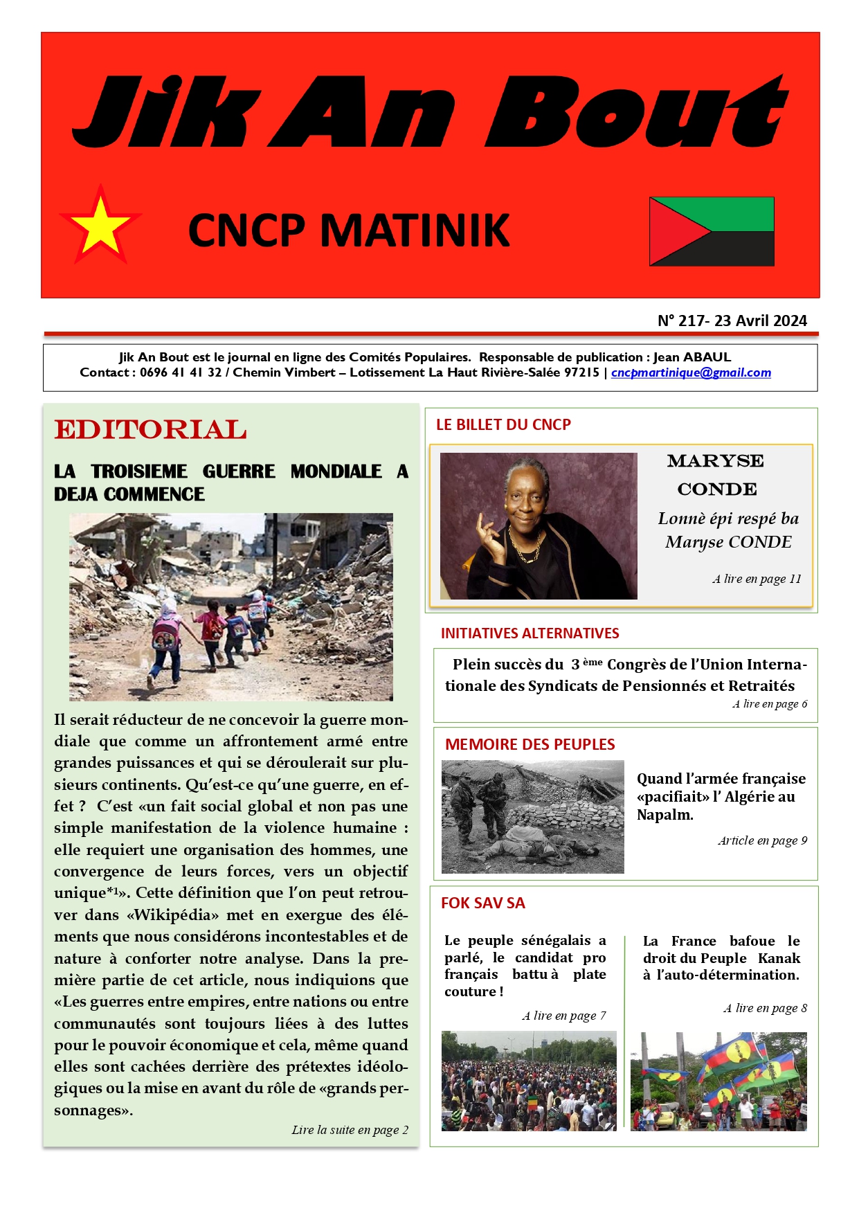 Journal Jik An Bout N°217