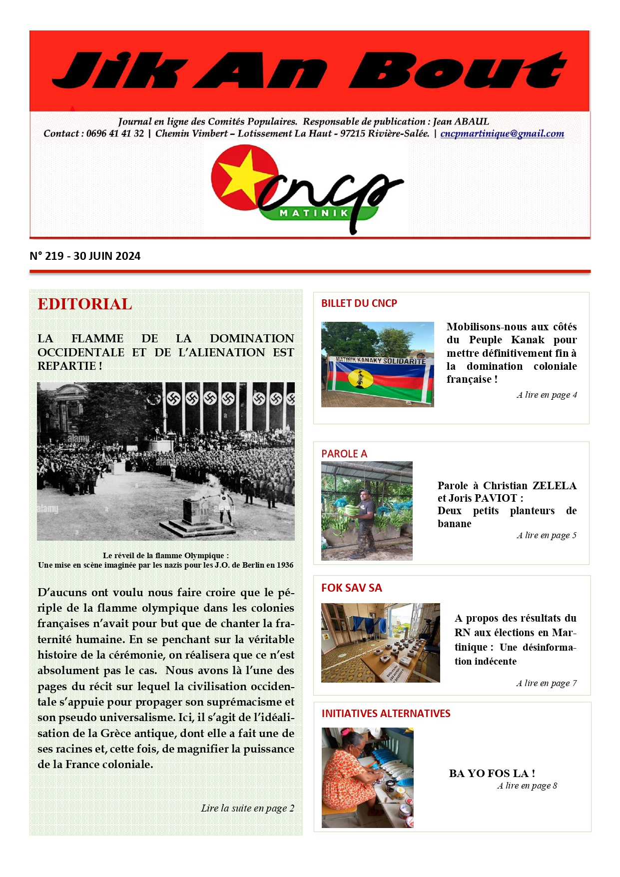 Journal Jik An Bout N°219