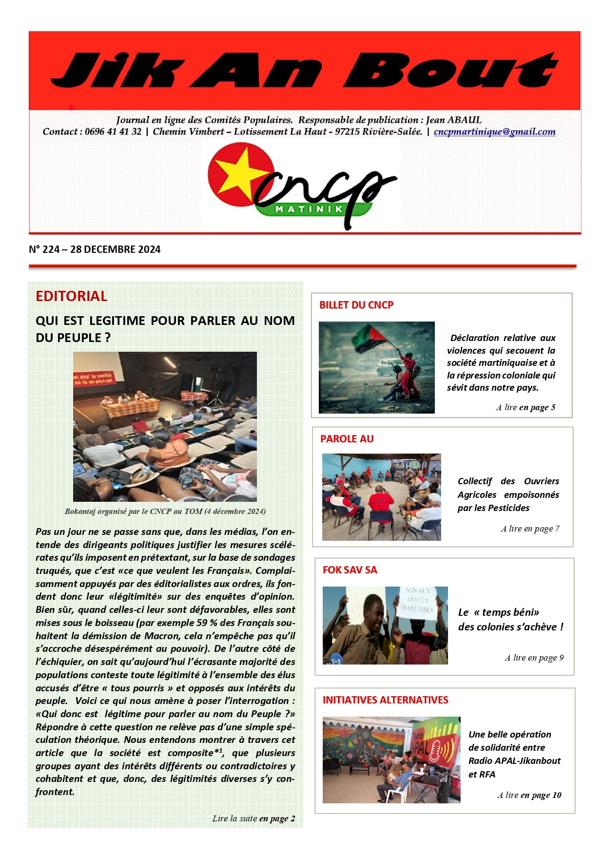 Journal Jik An Bout N°224