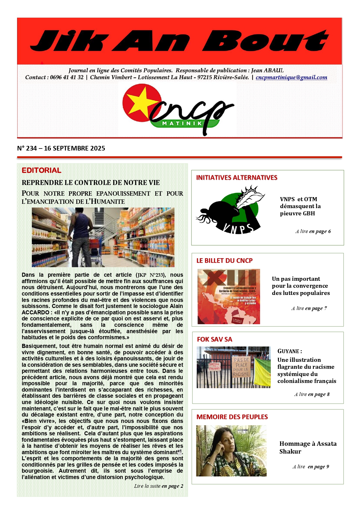 Journal Jik An Bout N°234