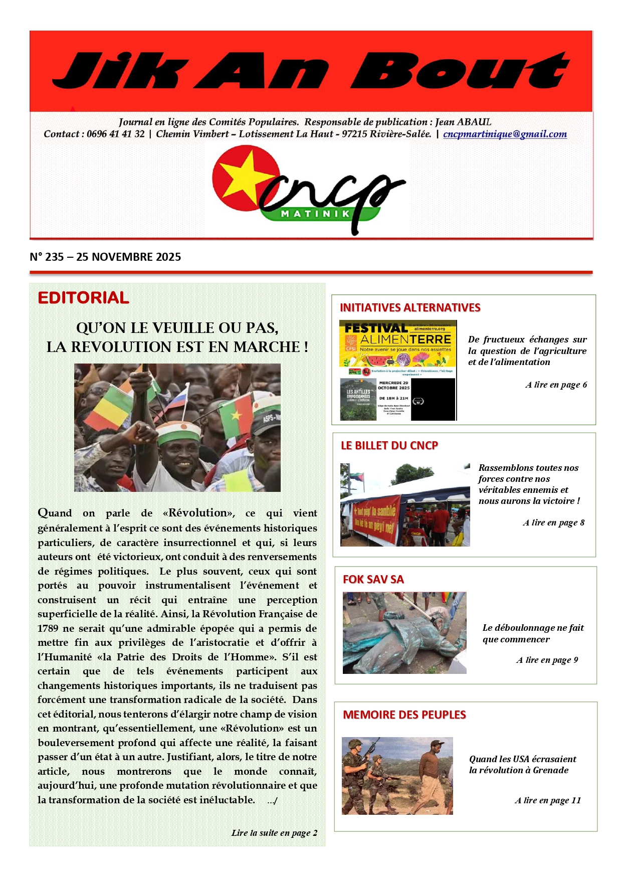 Journal Jik An Bout N°235