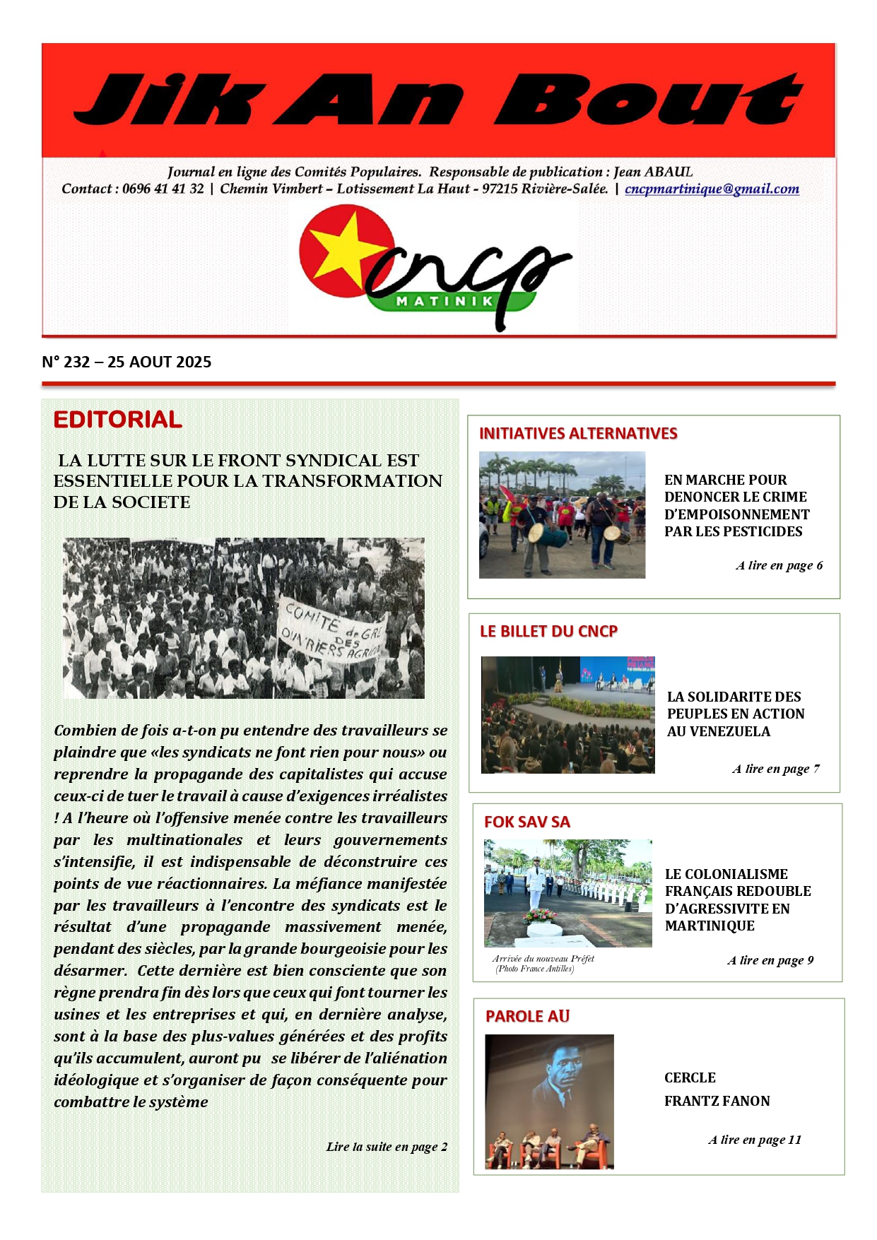 Journal Jik An Bout N°232