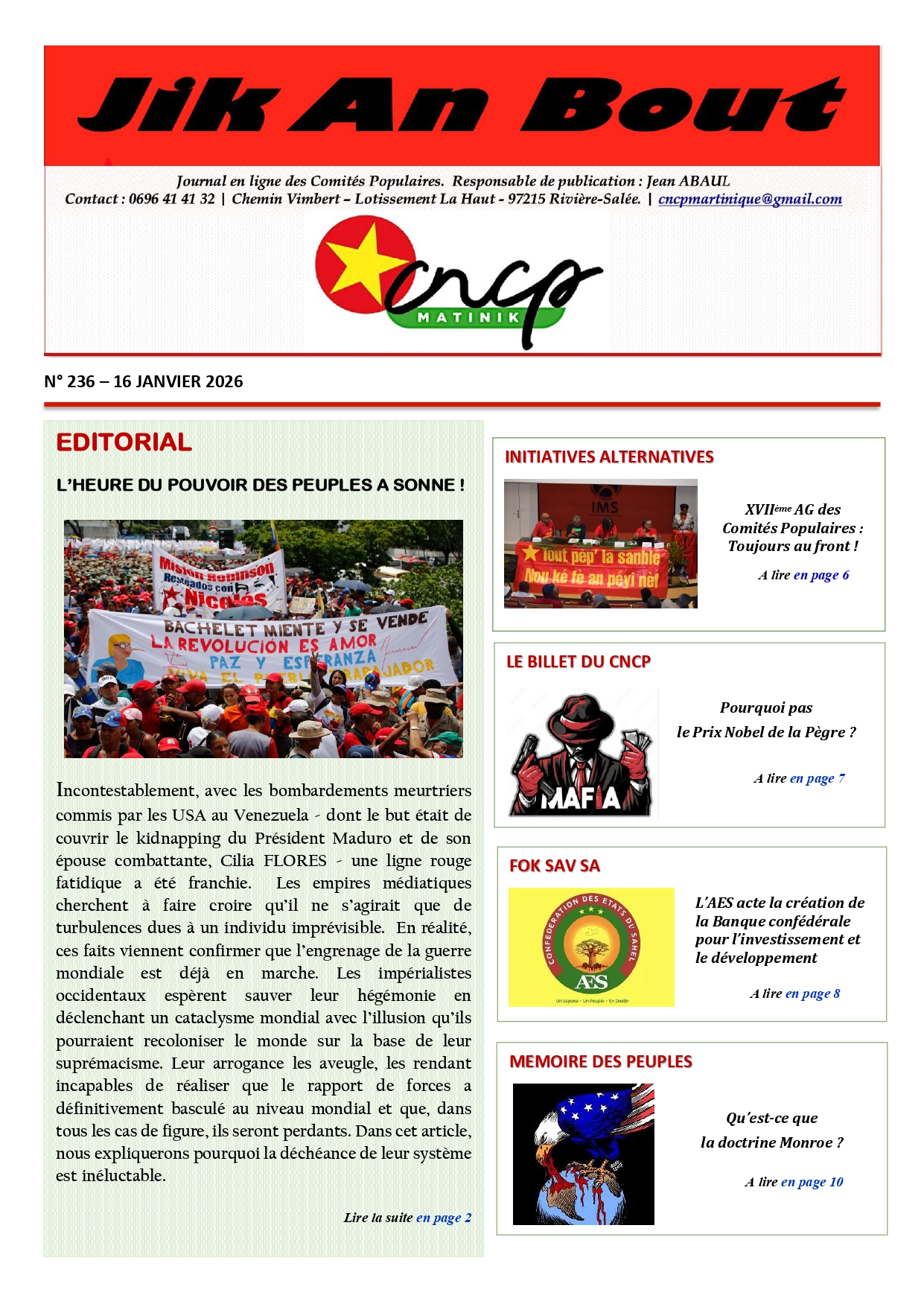 Journal Jik An Bout N°236