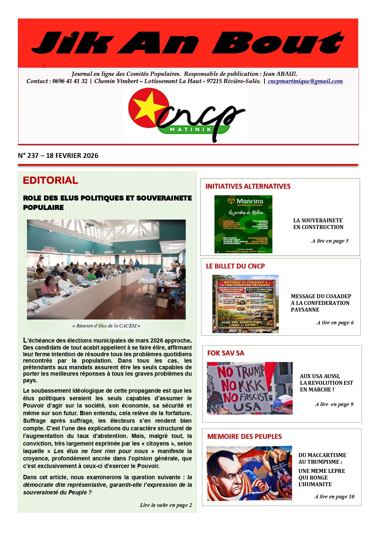 Journal Jik An Bout N°237