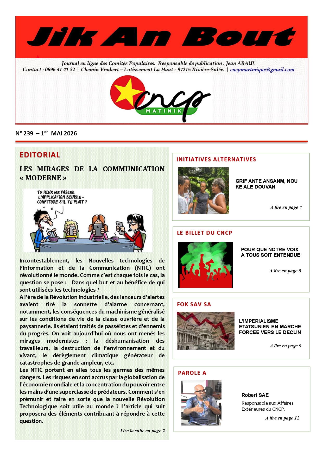 Journal Jik An Bout N°239
