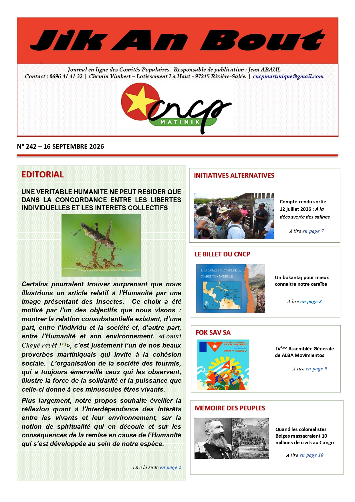 Journal Jik An Bout N°242